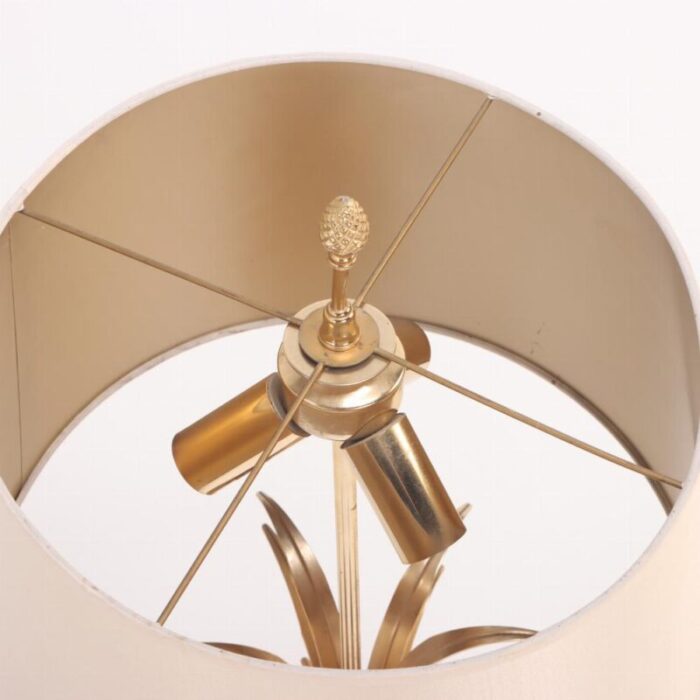 french brass and polished steel table lamp attributed to maison charles c 1950 2479