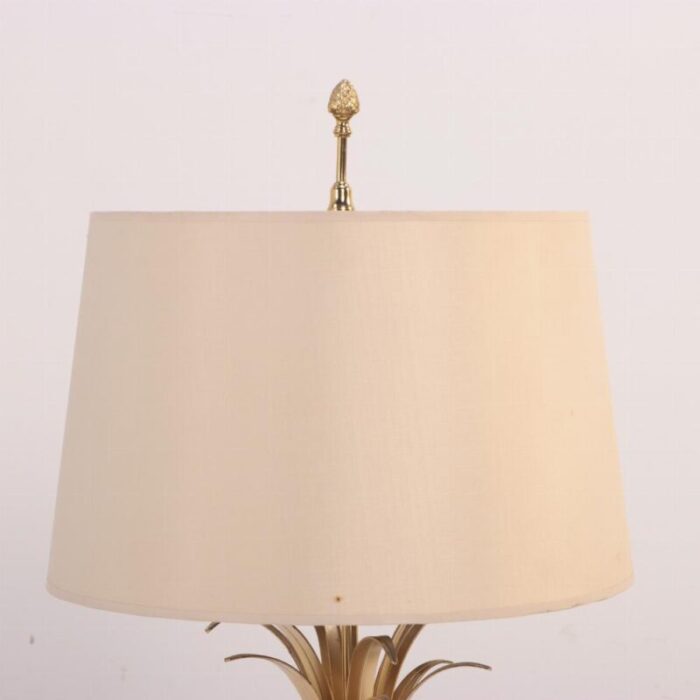 french brass and polished steel table lamp attributed to maison charles c 1950 3130