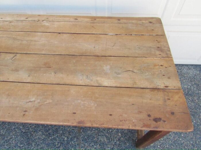 french country rustic pine farm table 1945