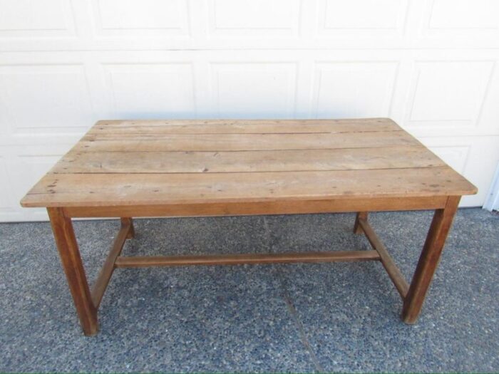 french country rustic pine farm table 4544