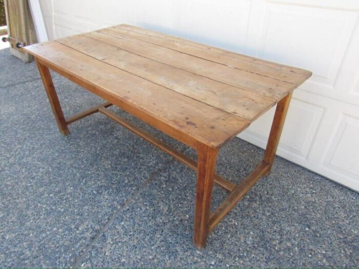 french country rustic pine farm table 7379