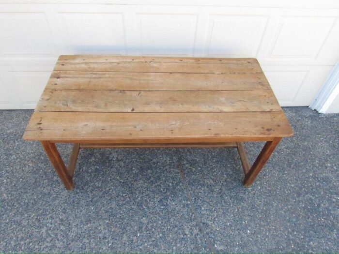 french country rustic pine farm table 9222