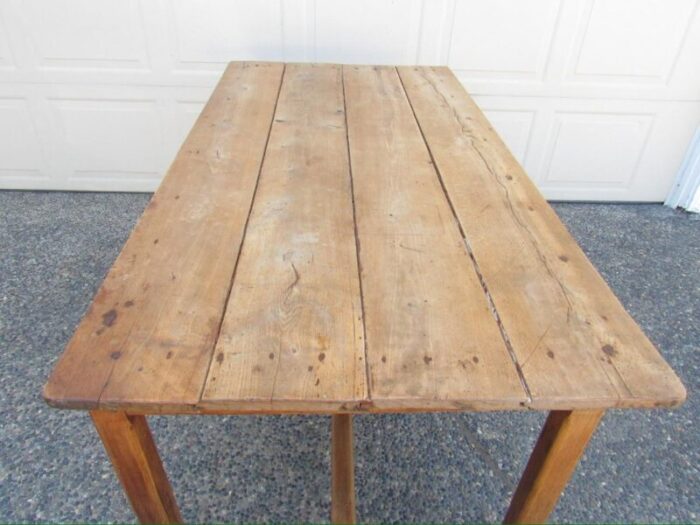 french country rustic pine farm table 9641