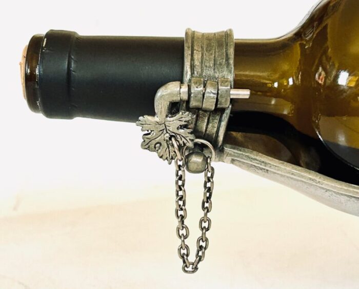 french pewter wine holder 4199