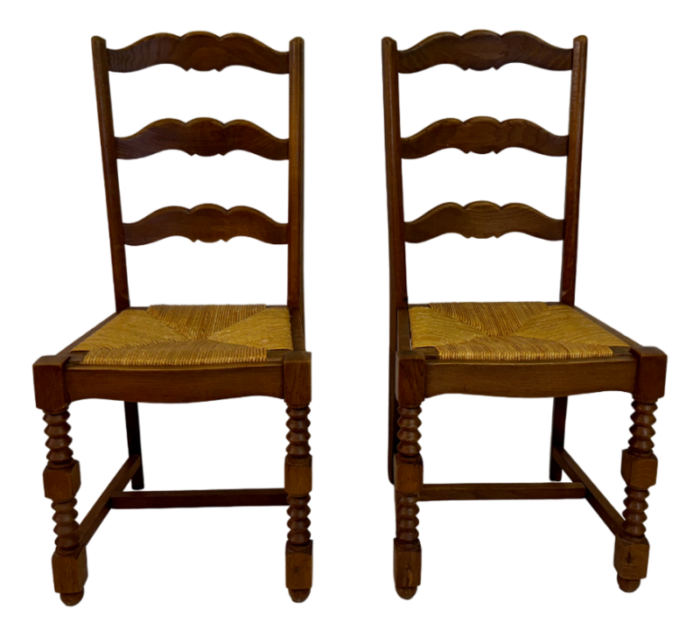 french side chairs in the style of charles dudouyt 1950s set of 2 1737