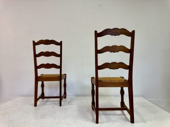 french side chairs in the style of charles dudouyt 1950s set of 2 2174