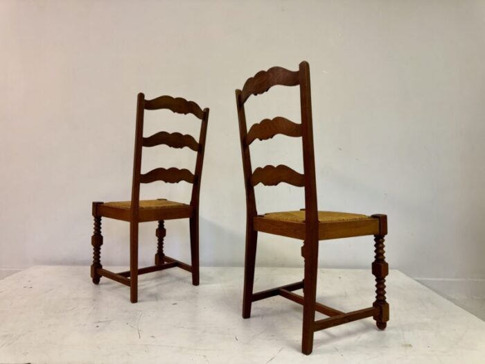 french side chairs in the style of charles dudouyt 1950s set of 2 2474