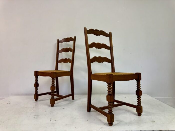 french side chairs in the style of charles dudouyt 1950s set of 2 4417