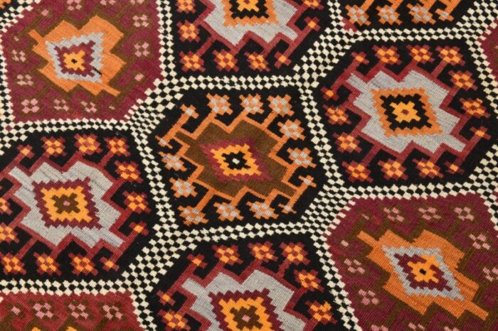 geometric pattern wool kilim rug 1964 10