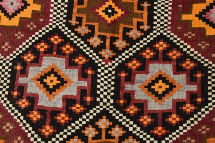 geometric pattern wool kilim rug 1964 11