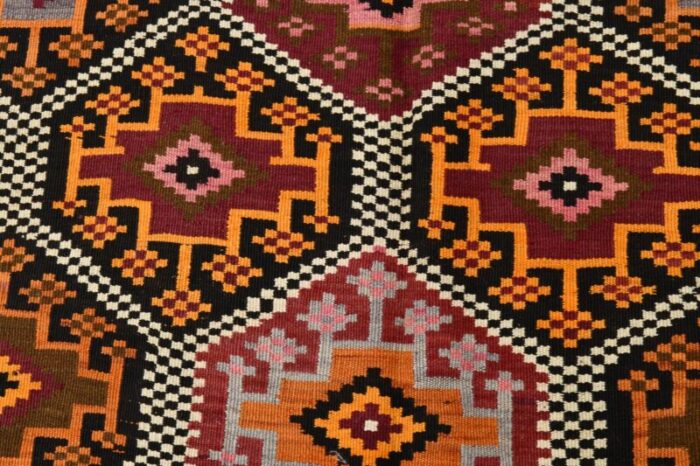 geometric pattern wool kilim rug 1964 12