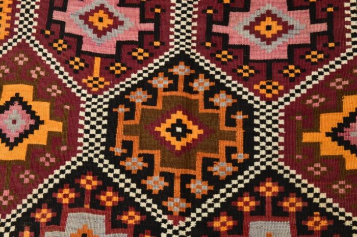 geometric pattern wool kilim rug 1964 13