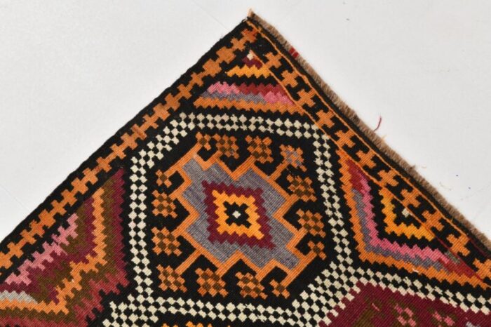 geometric pattern wool kilim rug 1964 14