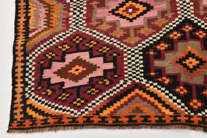 geometric pattern wool kilim rug 1964 16