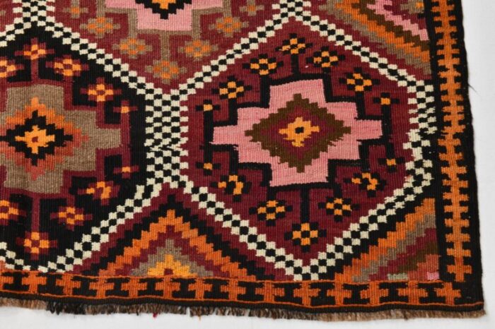 geometric pattern wool kilim rug 1964 17