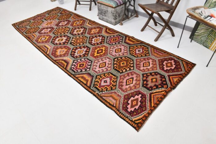 geometric pattern wool kilim rug 1964 6