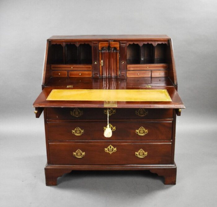 george ii red walnut bureau 1750s 3611