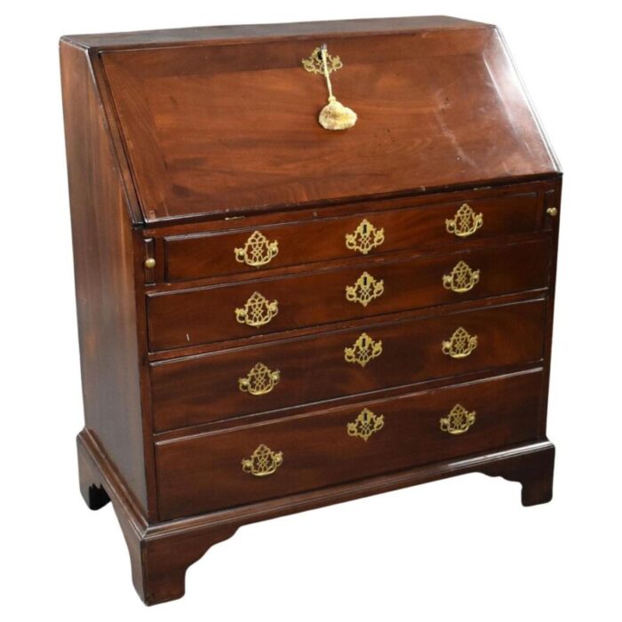 george ii red walnut bureau 1750s 5348