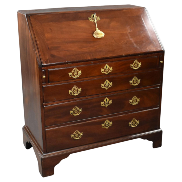 george ii red walnut bureau 1750s 5436