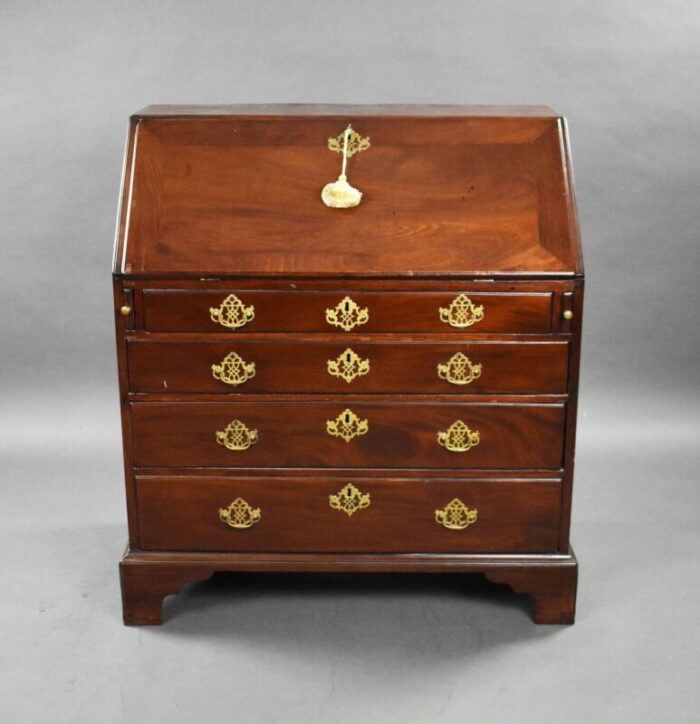 george ii red walnut bureau 1750s 6247