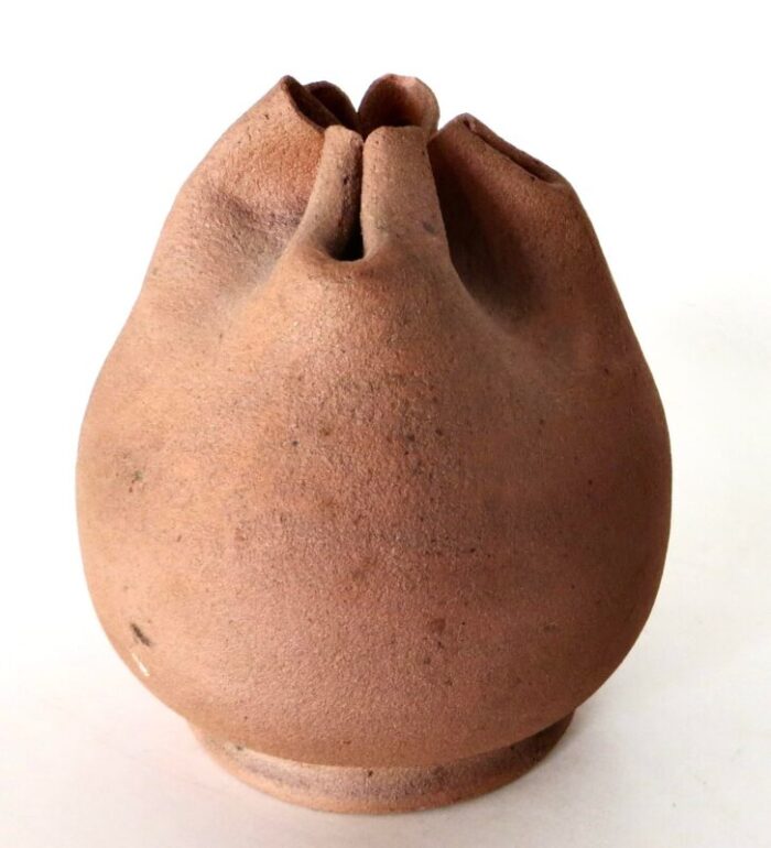 george ohr potter bag shaped ceramic savings coin bank circa 1895 2826