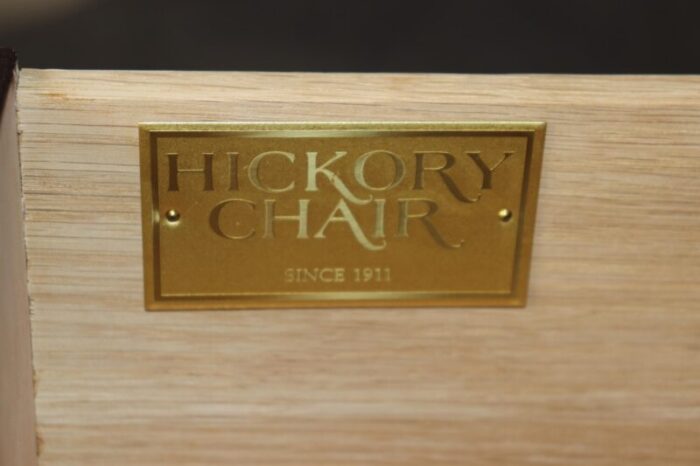 georgian style flame mahogany and brass nightstand chest by hickory chair 1544