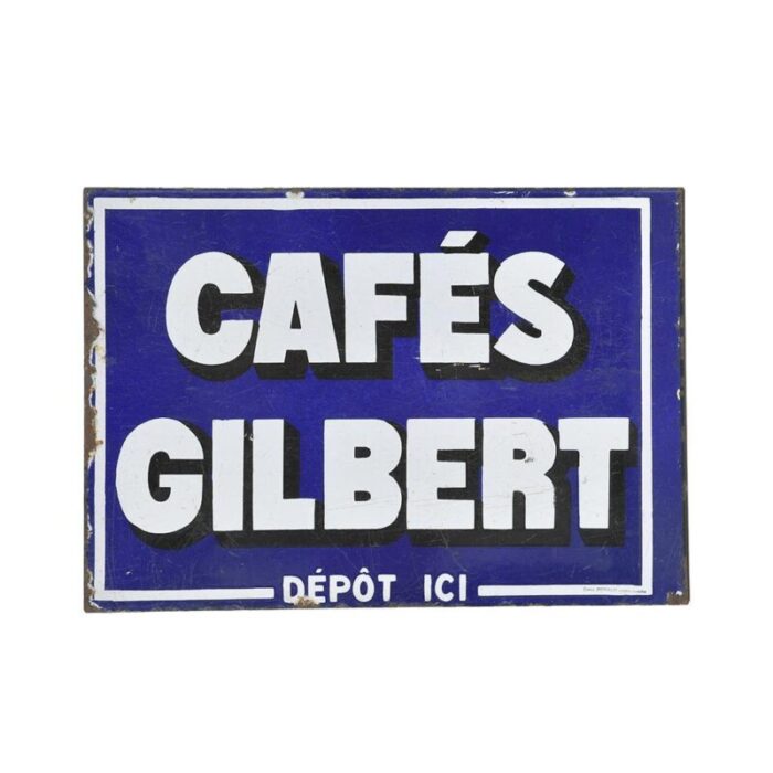 gilbert double sided enameled plaque 1