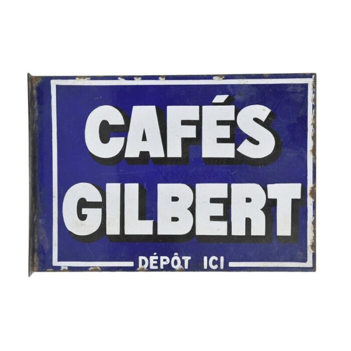 gilbert double sided enameled plaque 2