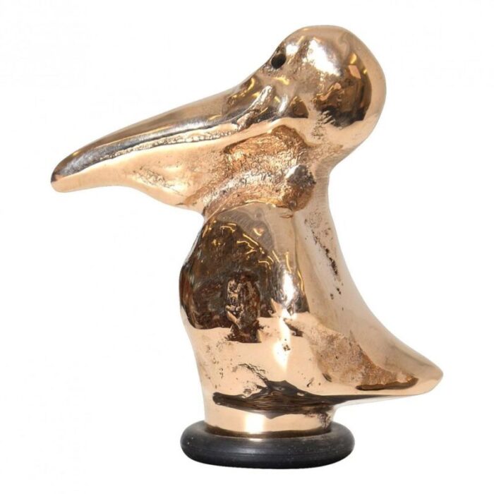 gilded bronze pelican sculpture from bernhard lipsoe 1