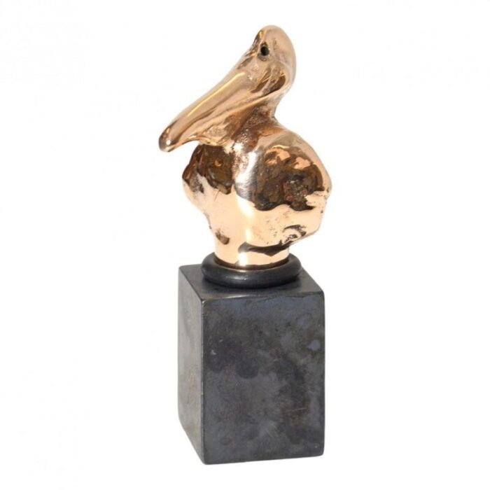 gilded bronze pelican sculpture from bernhard lipsoe 2