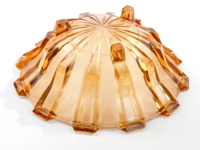 glass bowl from val saint lambert belgium 1950s 3