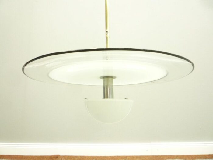 glass pendant lamp from mazzega 1960s 0037