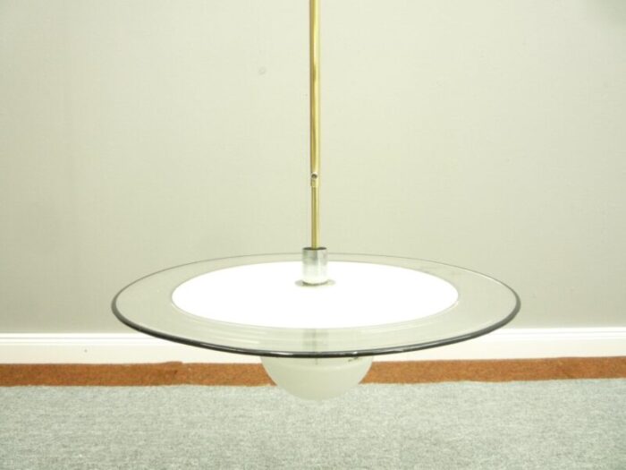 glass pendant lamp from mazzega 1960s 3927