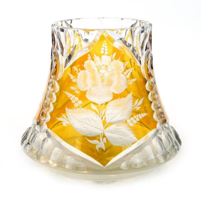 glass vase from hsg laura poland 1950s 2