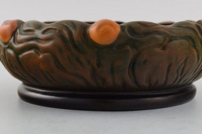 glazed handmade ceramic bowl from ipsen denmark 1920s 4