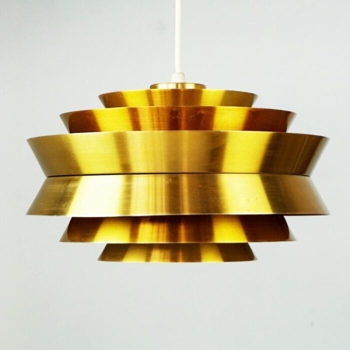 golden trava pendant lamp by carl thore for granhaga 1960s 3700