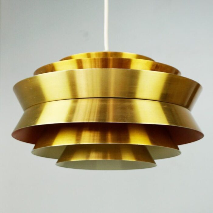 golden trava pendant lamp by carl thore for granhaga 1960s 9528