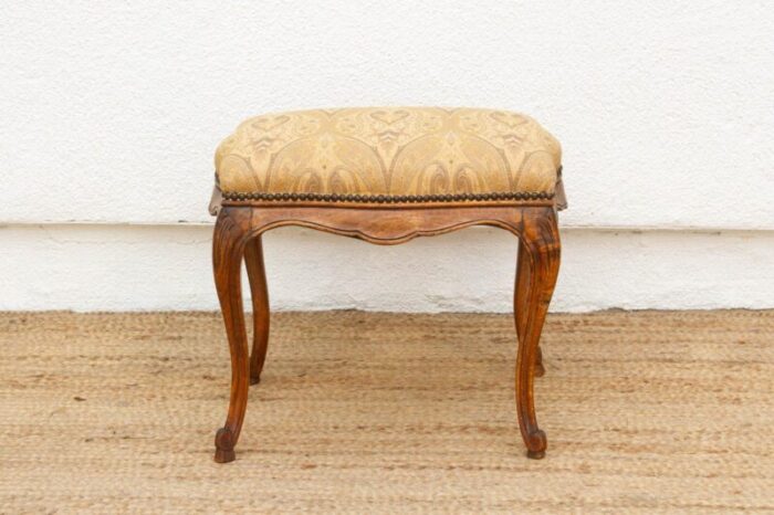 graceful mid 20th century french stool 0241