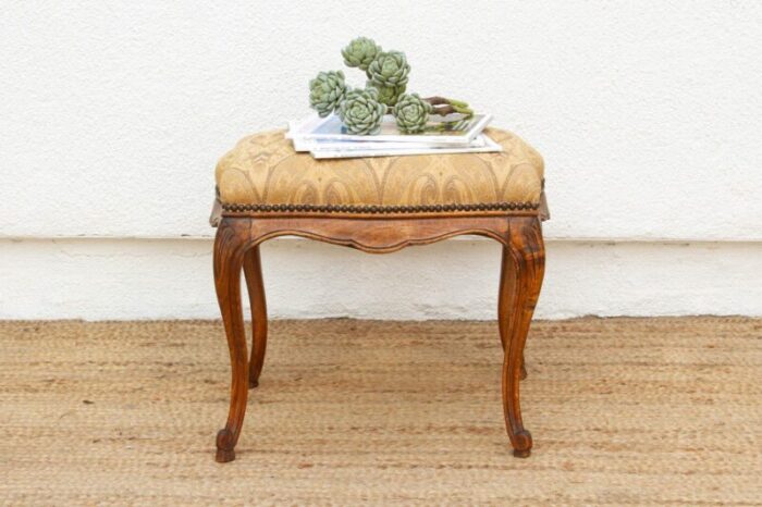 graceful mid 20th century french stool 4316