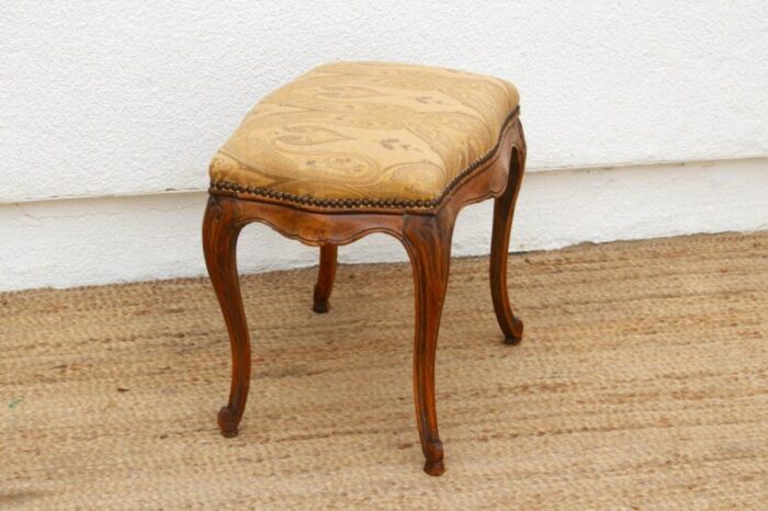 graceful mid 20th century french stool 5809