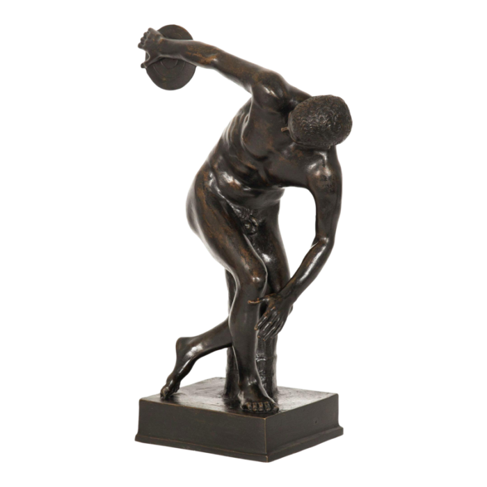 grand tour antique italian bronze sculpture discobolus after antiquity 6241