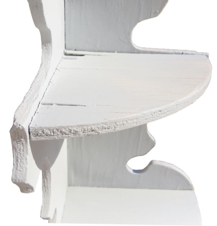 gustavian chinoiserie pagoda form wall shelf 6691