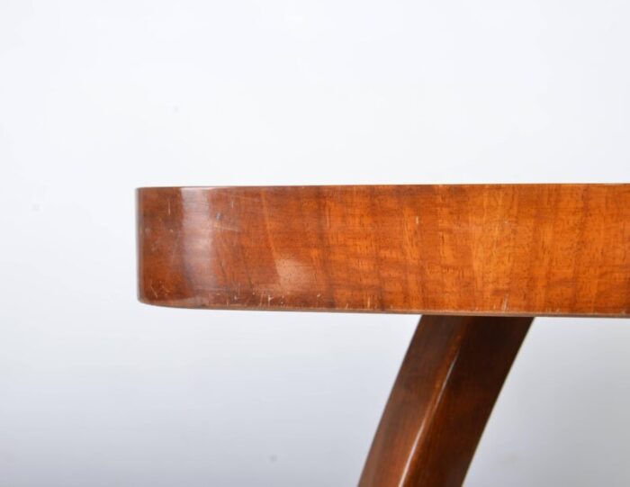 h 259 walnut spider table by jindrich halabala for up zavody 1930s 6752