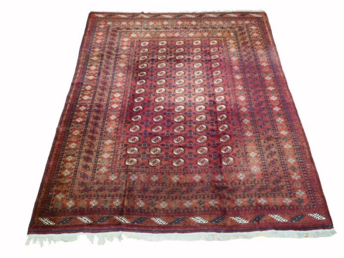 hand knotted tekketurkmen afghan rug 1920s 1