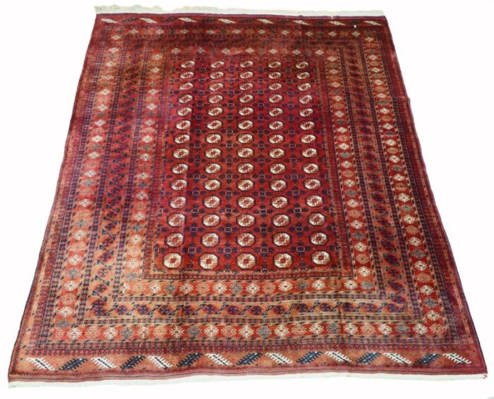 hand knotted tekketurkmen afghan rug 1920s 2