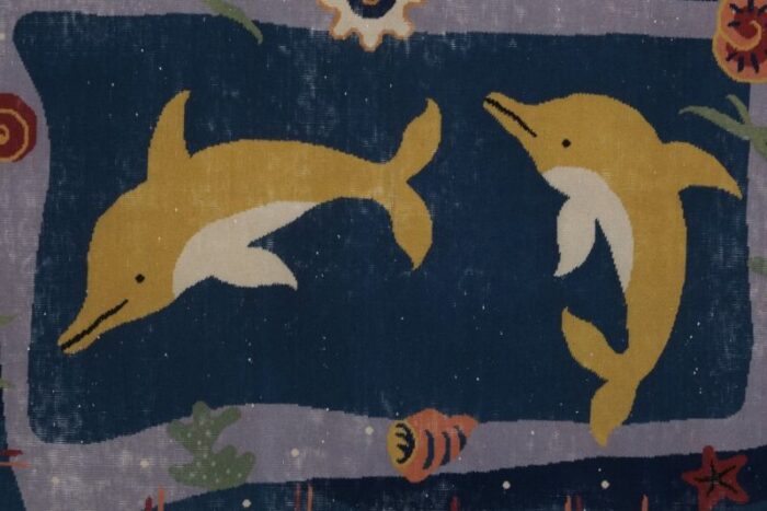 handknotted turkish rug with dolphins 6