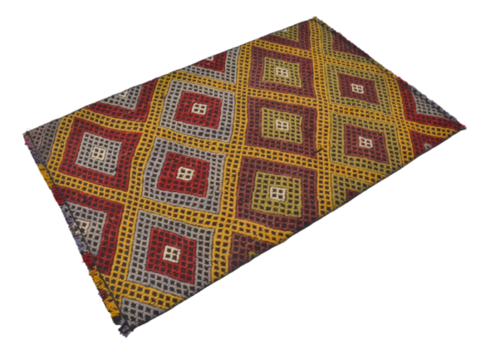 handmade kilim small rug 1960s 0051