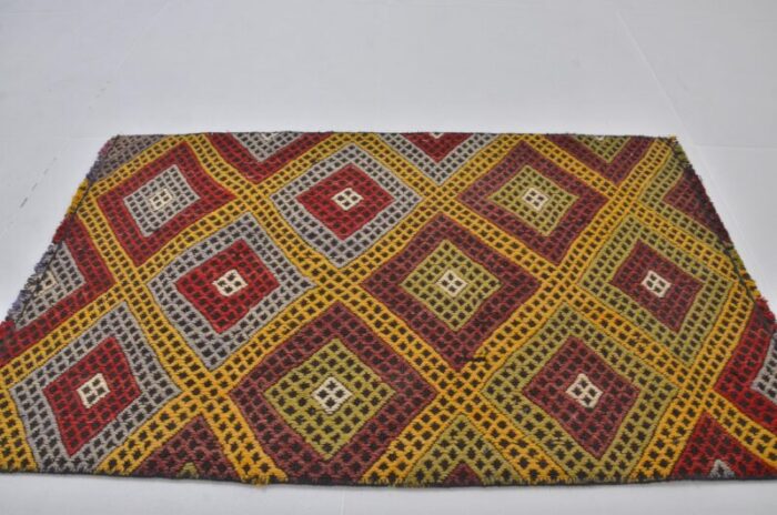 handmade kilim small rug 1960s 0115