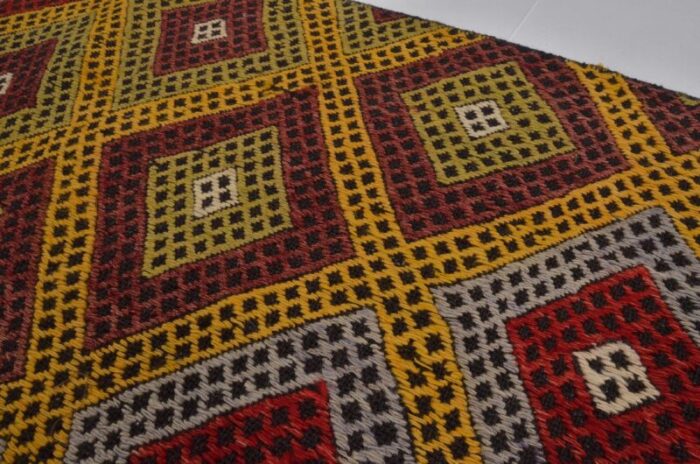 handmade kilim small rug 1960s 5975