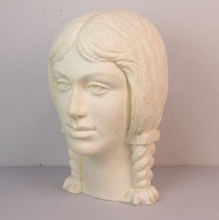 head of woman in plaster 1960s 3